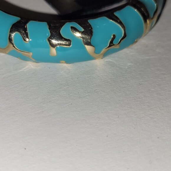 Bangle 3 available Bangle Sequin Saks 5th Ave Black Green White Bracelet - Picture 7 of 10